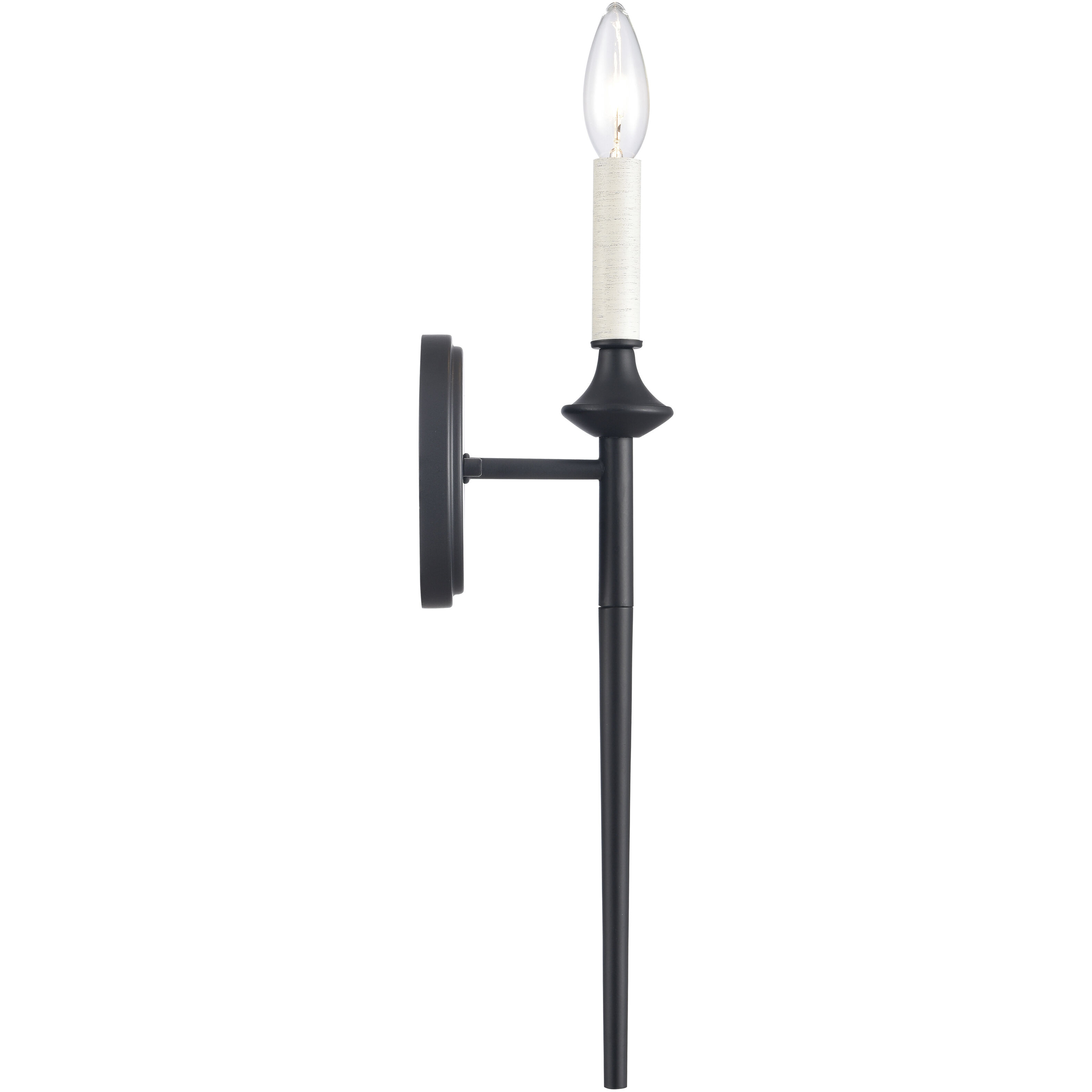 Solomon 1 Light 5 inch Matte Black Sconce Wall Light