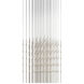 Constellation Cosmic Cube LED 30 inch Satin Nickel Chandelier Ceiling Light in 2700K, Clear Faceted Acrylic, 10 FT. Cord