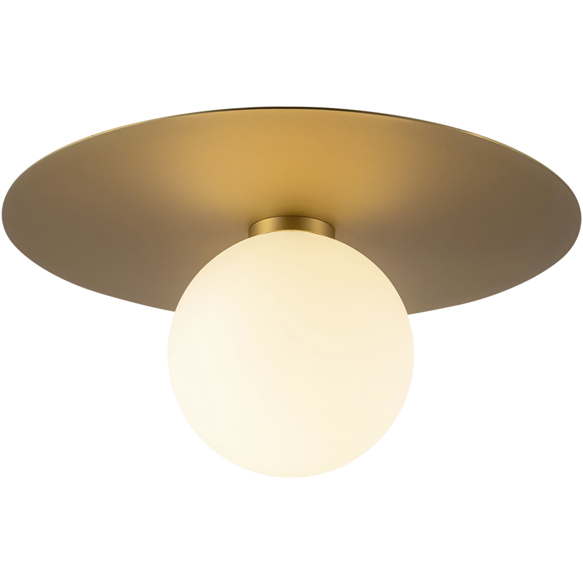 Elixir LED 14.13 inch Brushed Gold Flush Mount Ceiling Light
