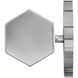 Facet LED 5 inch Polished Nickel Bath Light Wall Light