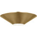Kelly by Kelly Wearstler Echo LED 12.5 inch Burnished Brass Flush Mount and Sconce Ceiling Light