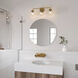 Fairbanks 3 Light 23.25 inch Brushed Gold Vanity Light Wall Light