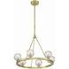 Aragon 6 Light 24 inch Soft Brass Chandelier Ceiling Light
