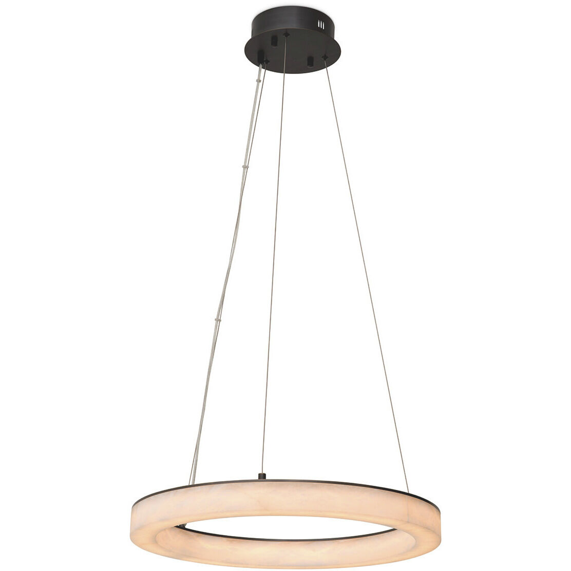 Sankt Gallen 23.62 inch Alabaster with Bronze Highlight Chandelier Ceiling Light, Small