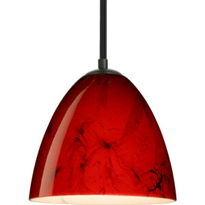 Vila 1 Light Black Stem Pendant Ceiling Light