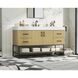 Caroline 54 X 34 inch Honey Brown Bathroom Vanity Cabinet