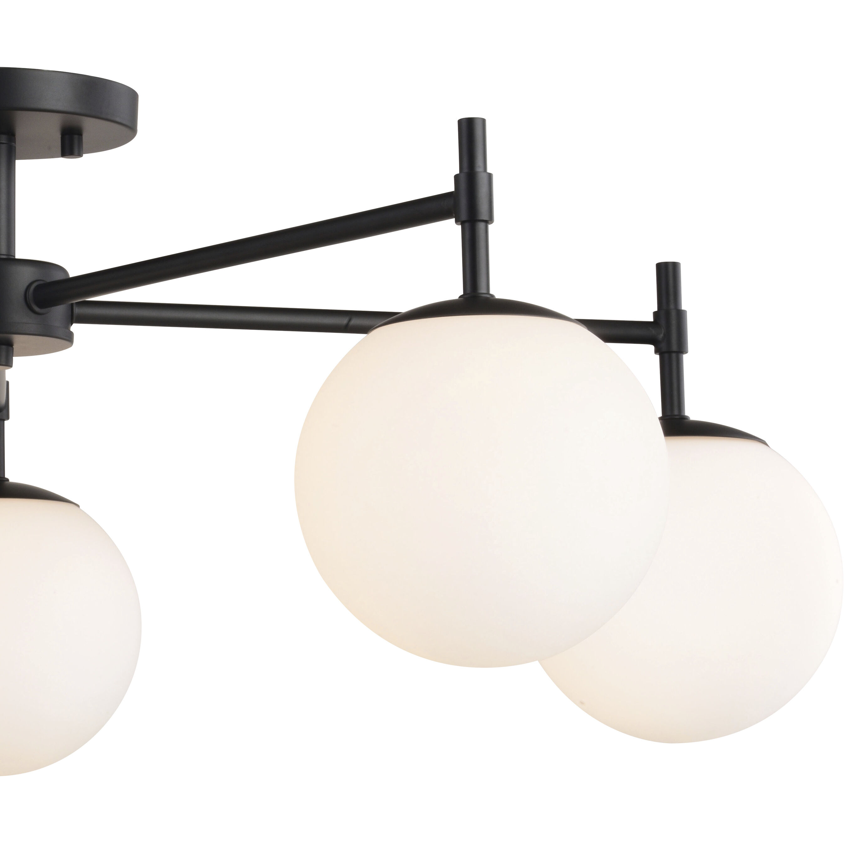 Armitage LED 32 inch Matte Black Semi-Flush Mount Ceiling Light