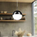 Pluto LED 4 inch Black Chrome Pendant Ceiling Light