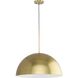 Perimeter 1 Light 23.62 inch Brushed Gold Pendant Ceiling Light