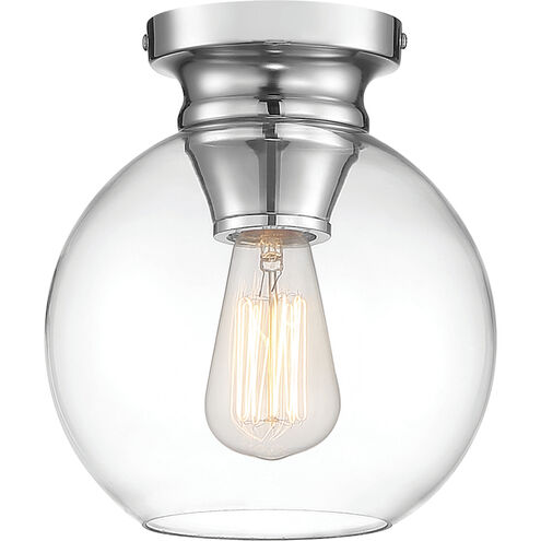 Ella 1 Light 8.25 inch Chrome Flushmount Ceiling Light