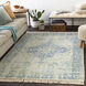 Zainab 120 X 96 inch Aqua/Ink Blue/Sage/Light Olive/Dark Green/White Handmade Rug in 8 x 10, Rectangle