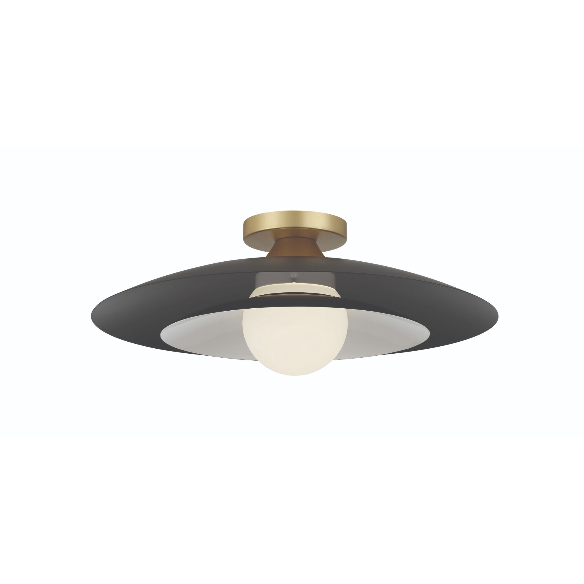 Welsh LED 18 inch Black Flush Mount Ceiling Light