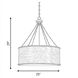 Rochester 6 Light 25 inch Gold Patina Pendant Ceiling Light