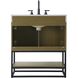 Caroline 30 X 34 inch Chestnut Brown Bathroom Vanity Cabinet