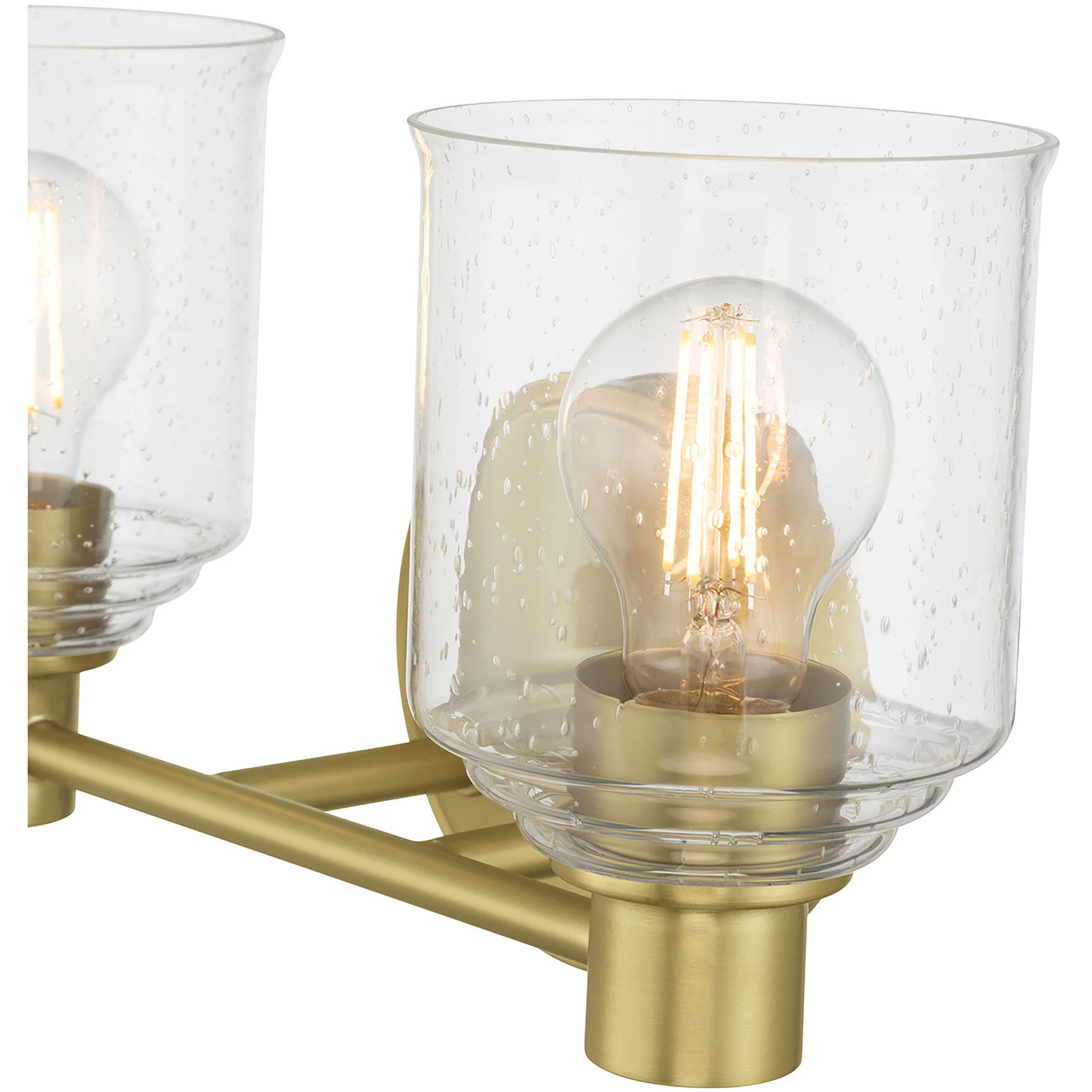 Vessair 2 Light 14 inch Vintage Brass Bathroom Vanity Light Wall Light