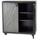 Ellington Gray Straw Marquetry and Ebony Cabinet