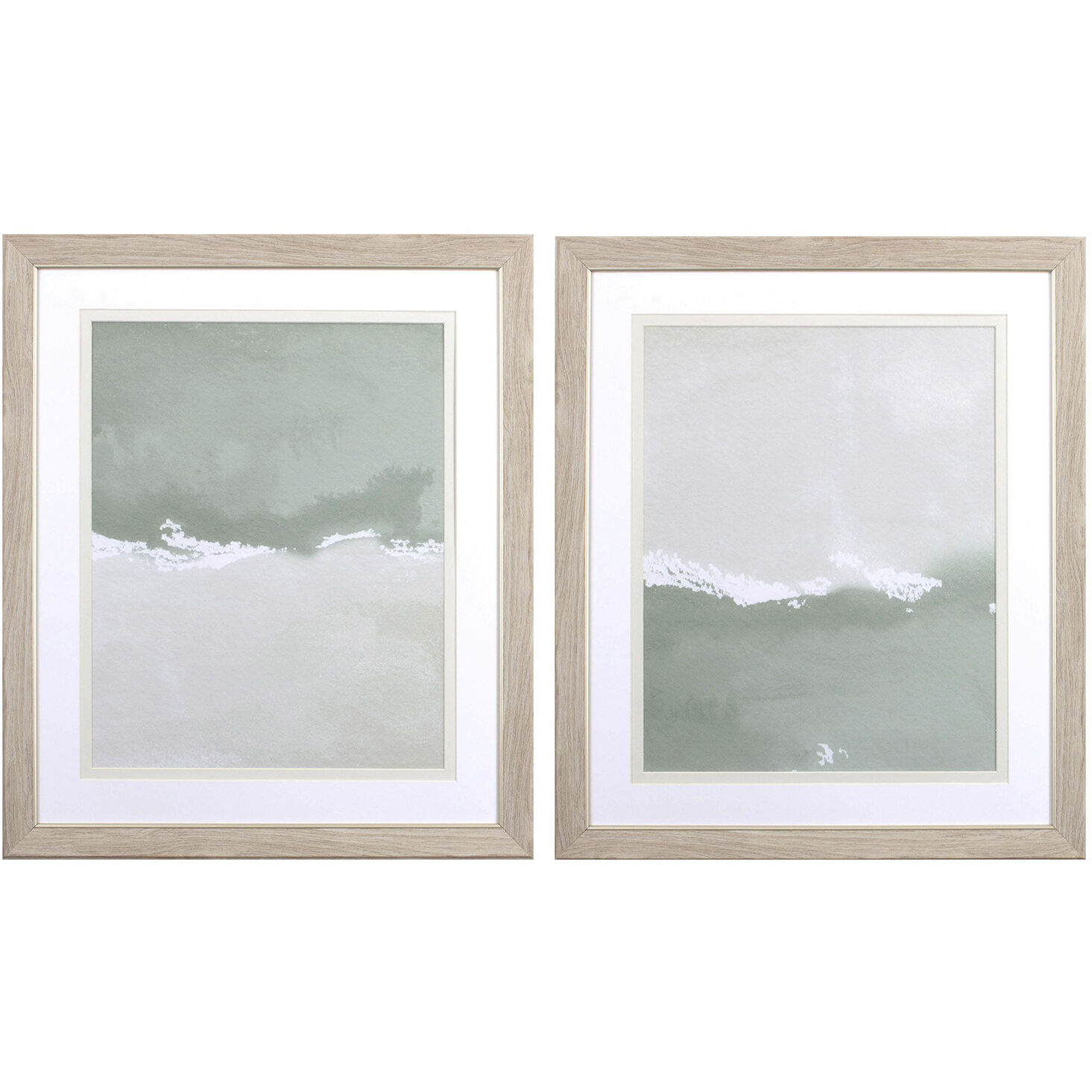 Abstract Green and Neutral Framed Art, Propac