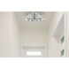 Lyra 6 Light 14 inch Chrome Flush Mount Ceiling Light