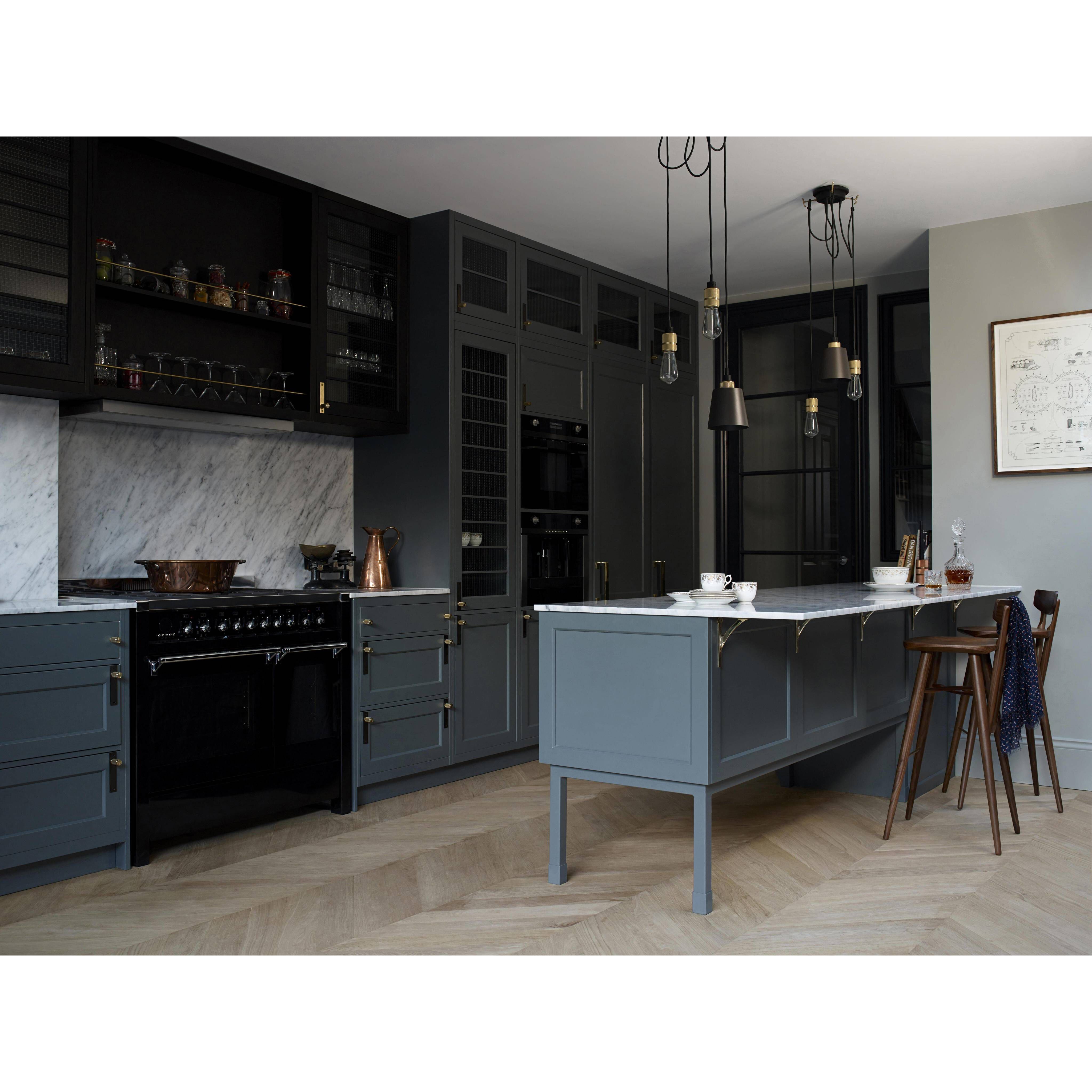 Hooked 3.0 LED 8.27 inch Graphite / Brass Pendant Ceiling Light, Mix