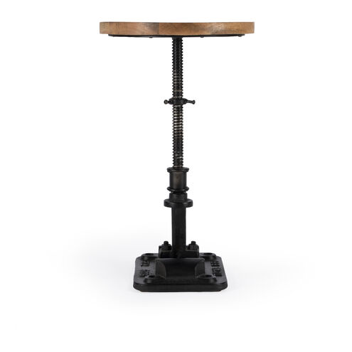 Ellis Adjustable Pedestal Side table in Multi-Color