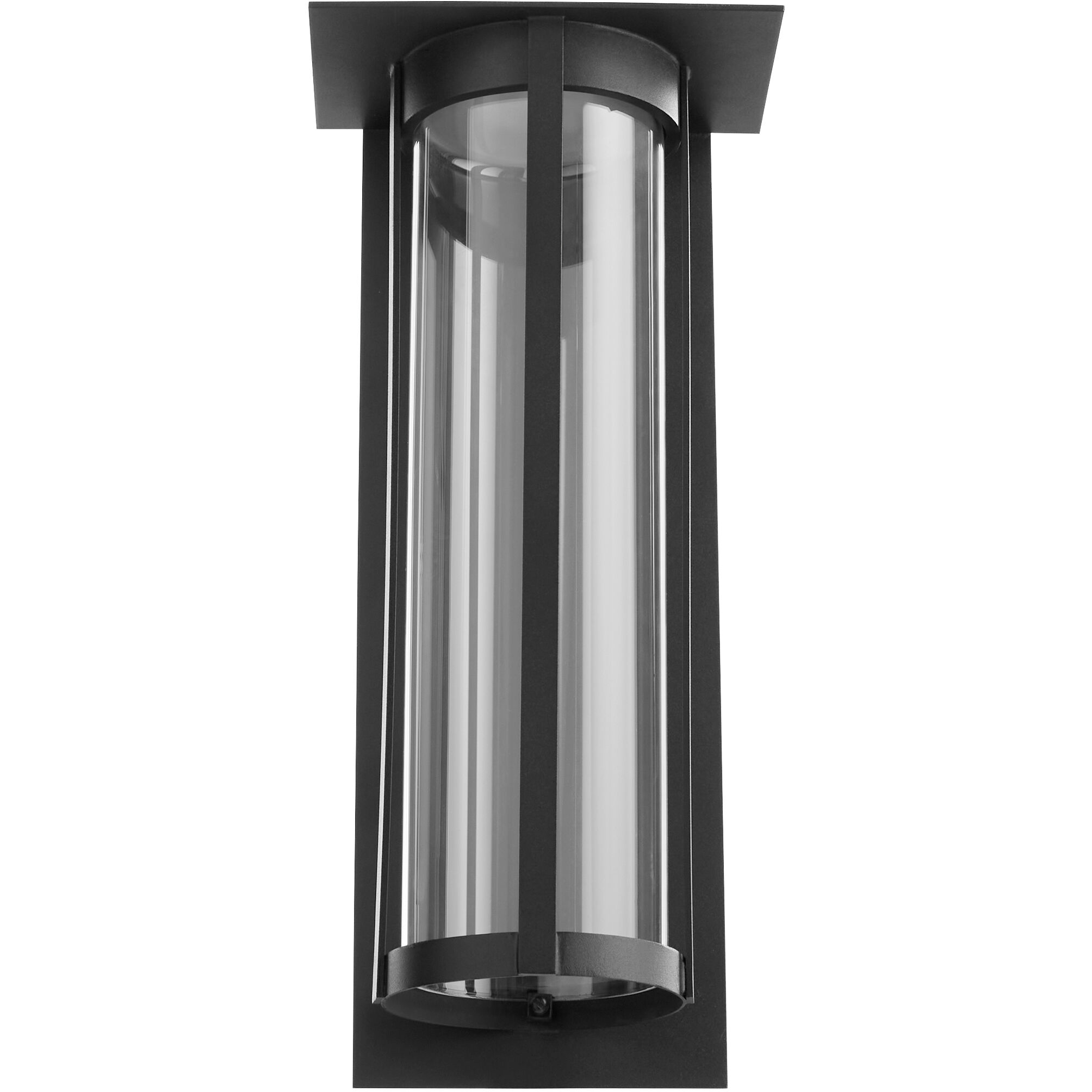 Abram 1 Light 18 inch Textured Black Outdoor Wall Lantern