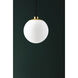 Stella 1 Light 7 inch Aged Brass Pendant Ceiling Light