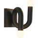 Alora Mood Sadie 2 Light 6 inch Matte Black Wall Sconce Wall Light