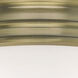 Galen 3 Light 14 inch Antique Brass Flush Mount Ceiling Light