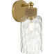 Baltic 1 Light 4.75 inch Brushed Gold Wall Sconce Wall Light