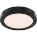 Radiance 1 Light 9 inch Black Flushmount Ceiling Light