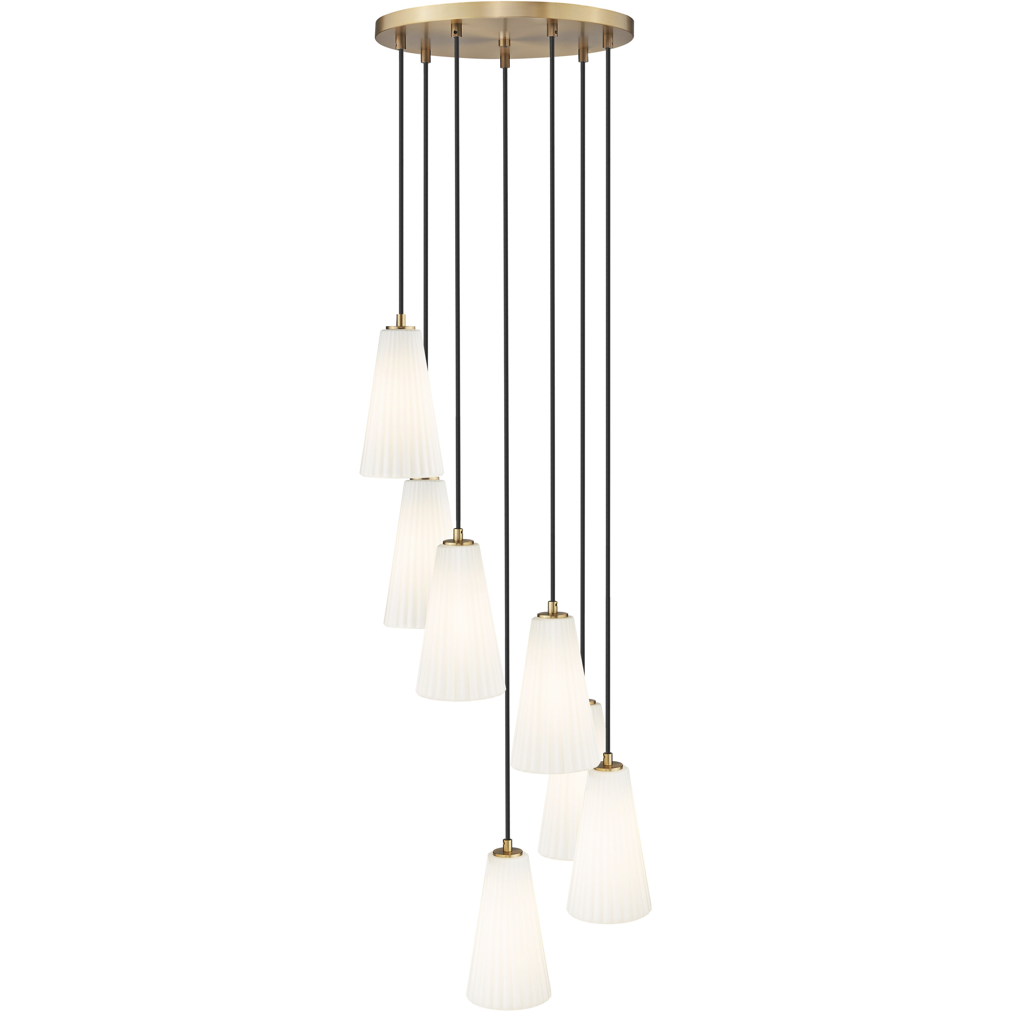Farrell 7 Light 18 inch Modern Gold Chandelier Ceiling Light