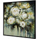 Floral Green and Cream and Black Wall Art