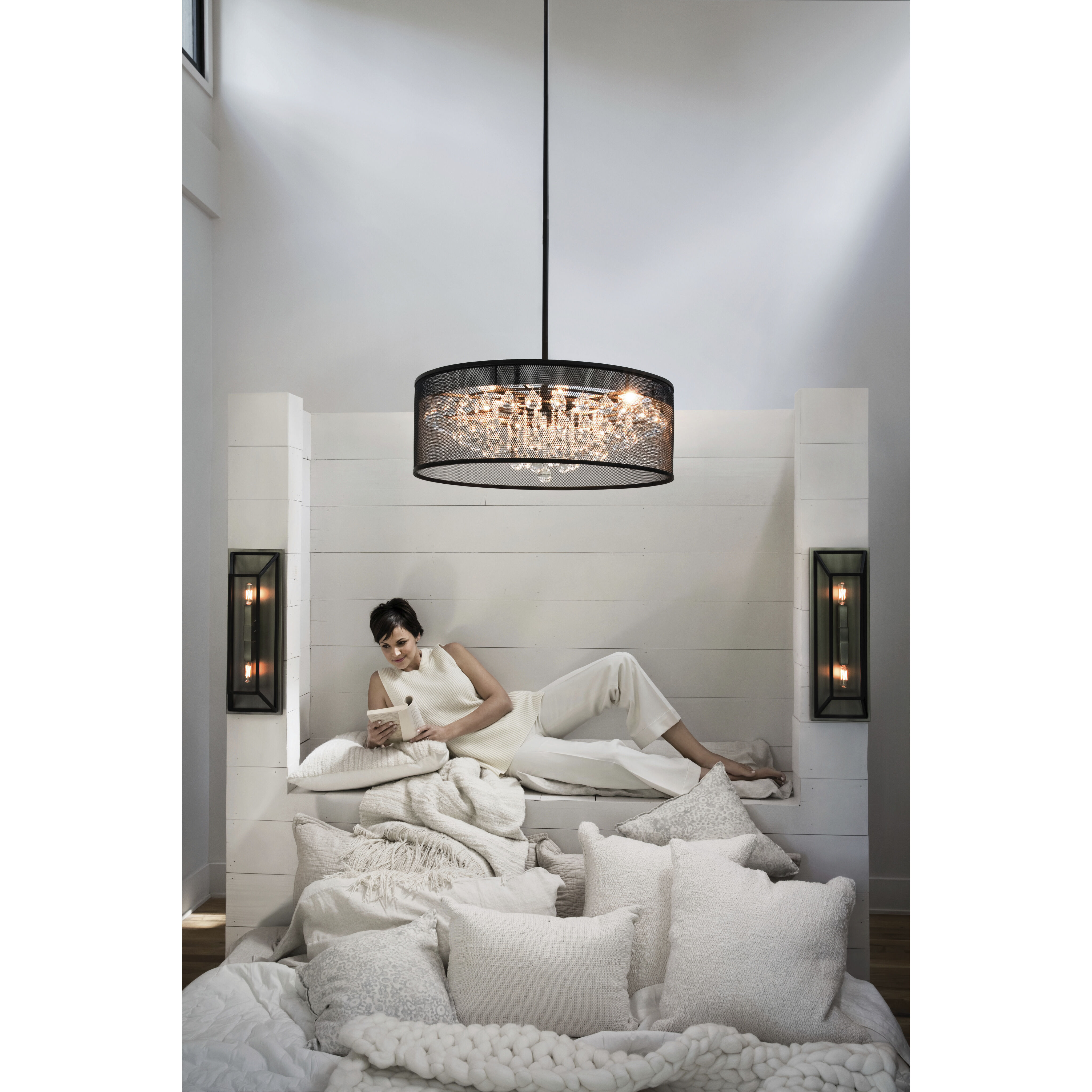 Fulton 2 Light 7.5 inch Aged Zinc with Antique Nickel Indoor Wall Sconce Wall Light