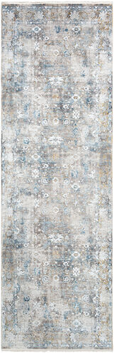 Solar 118 X 36 inch Sky Blue Rug in 3 x 10, Runner
