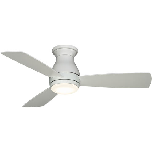 Hugh 44 44 inch Matte White Fan-Uni