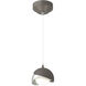 Brooklyn 1 Light 6 inch Dark Smoke and Vintage Platinum Mini Pendant Ceiling Light in Dark Smoke/Vintage Platinum