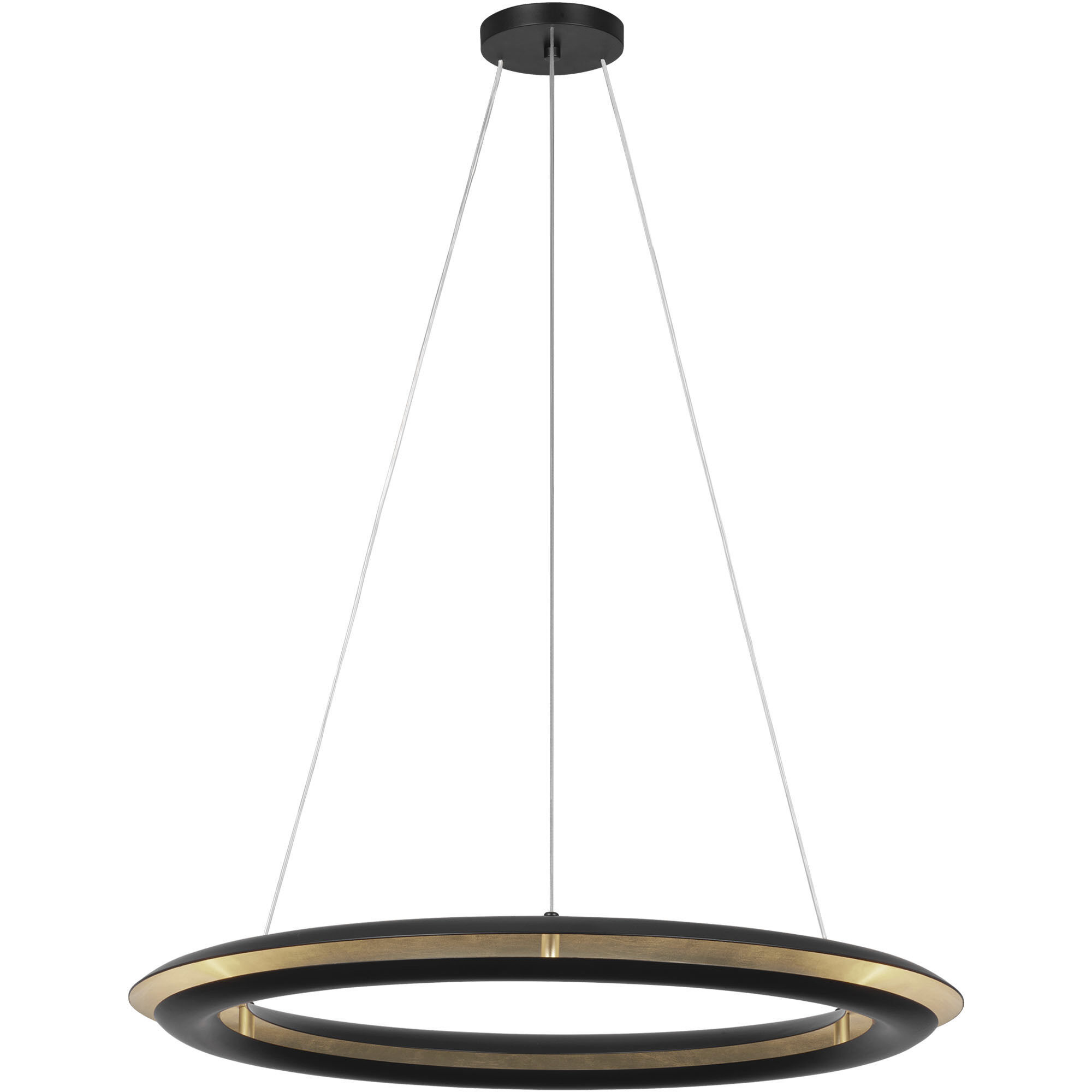 C&M by Chapman & Myers Cielo LED 30 inch Midnight Black Chandelier Ceiling Light
