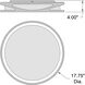 Lucia LED 17.75 inch White Flush Mount Ceiling Light