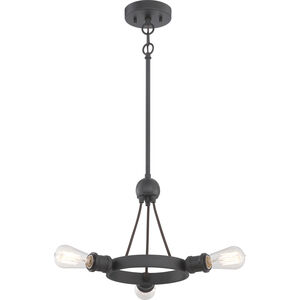 Paxton 3 Light 21.75 inch Aged Bronze Pendant Ceiling Light