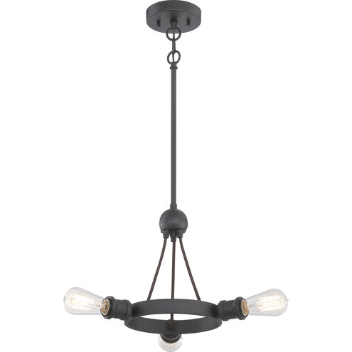 Paxton 3 Light 22 inch Aged Bronze Pendant Ceiling Light