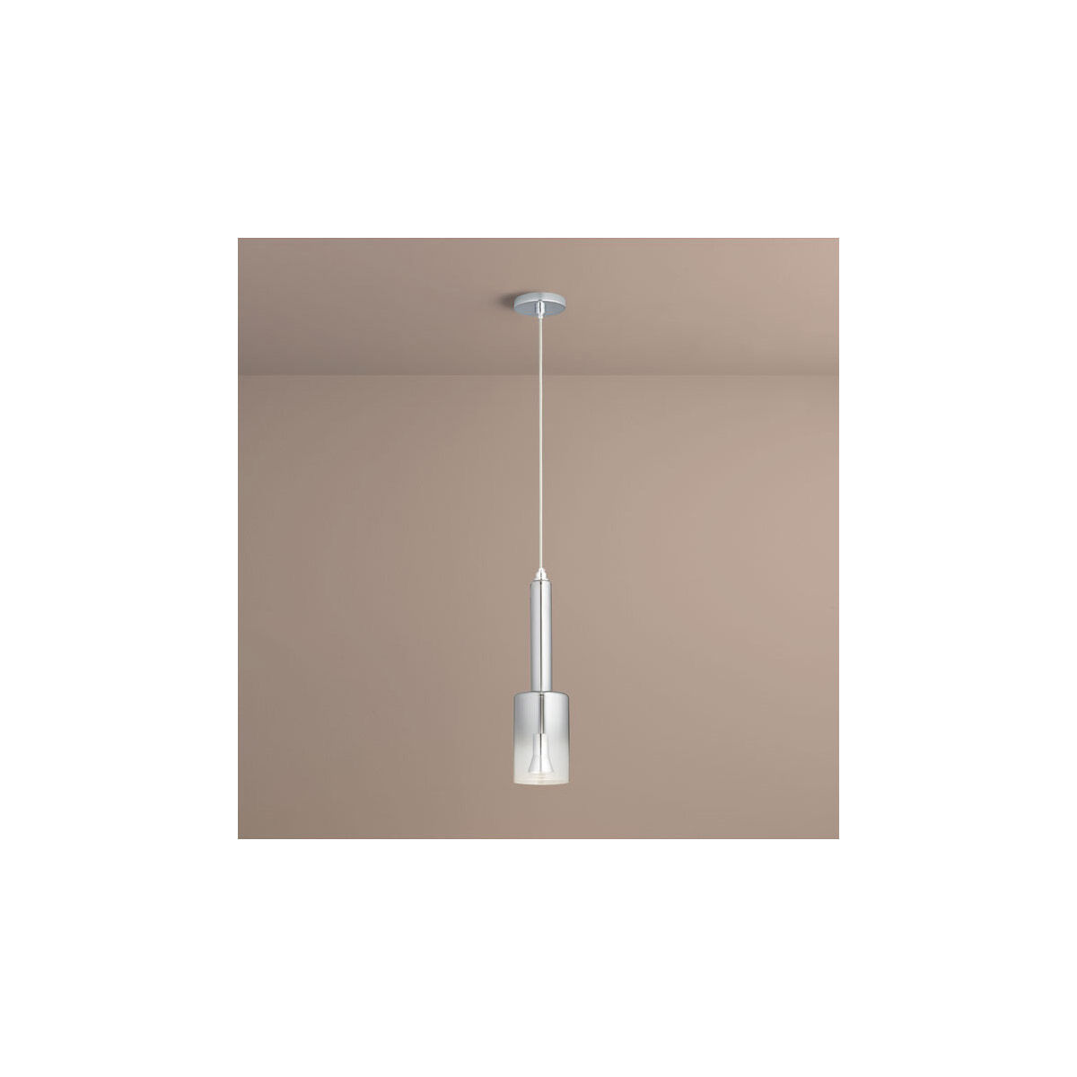 Spindle 1 Light 5 inch Smoke Ombre Pendant Ceiling Light