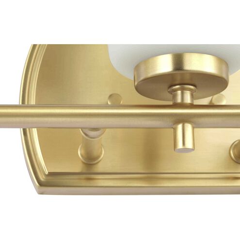 Adley 3 Light 23 inch Satin Brass Bath Vanity Light Wall Light