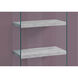 Doylestown Grey and Clear Bookcase