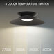 Cappe 1 Light 22 inch Black Pendant Ceiling Light in 4000K, dweLED