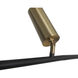 Spartan LED 2 inch Matte Black and Gold Pendant Ceiling Light