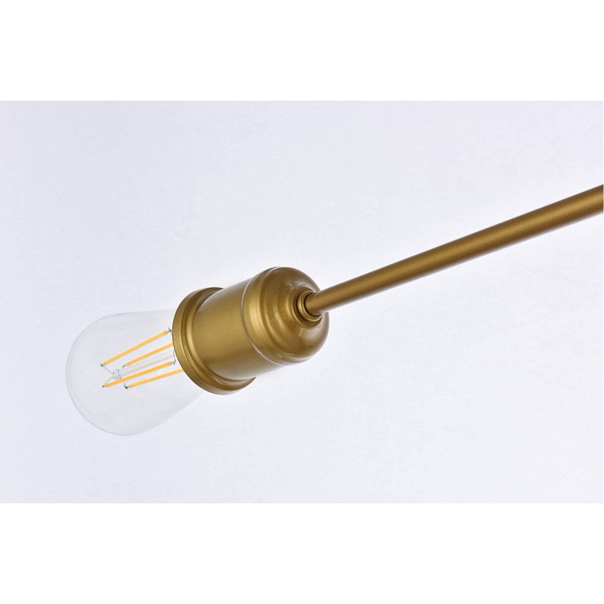 Living District LD7050F26BR Xavier 4 Light 26 inch Brass Flush Mount Ceiling Light