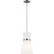 AERIN Clark 1 Light 9.75 inch Brushed Nickel Pendant Ceiling Light