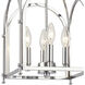 Kai 4 Light 10 inch Polished Chrome Pendant Ceiling Light