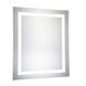 Nova 30 X 20 inch Glossy White Lighted Wall Mirror in 5000K, Dimmable, 5000K, Rectangle, Fog Free