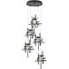 Tura 5 Light 27.3 inch Oil Rubbed Bronze Pendant Ceiling Light, Standard Pipe